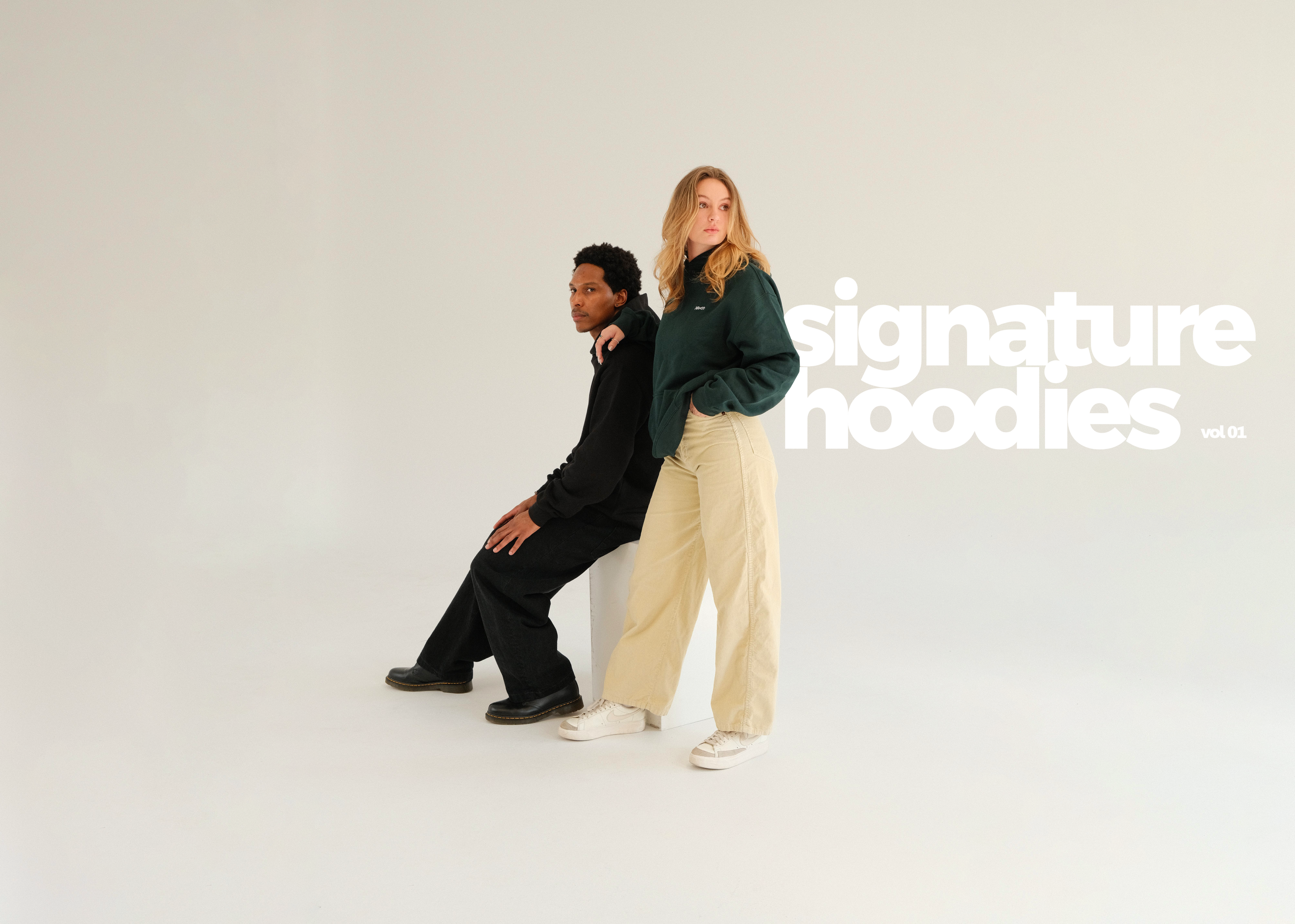 abnco Vol 01 Signature Hoodies banner featquring premium streetwear hoodies