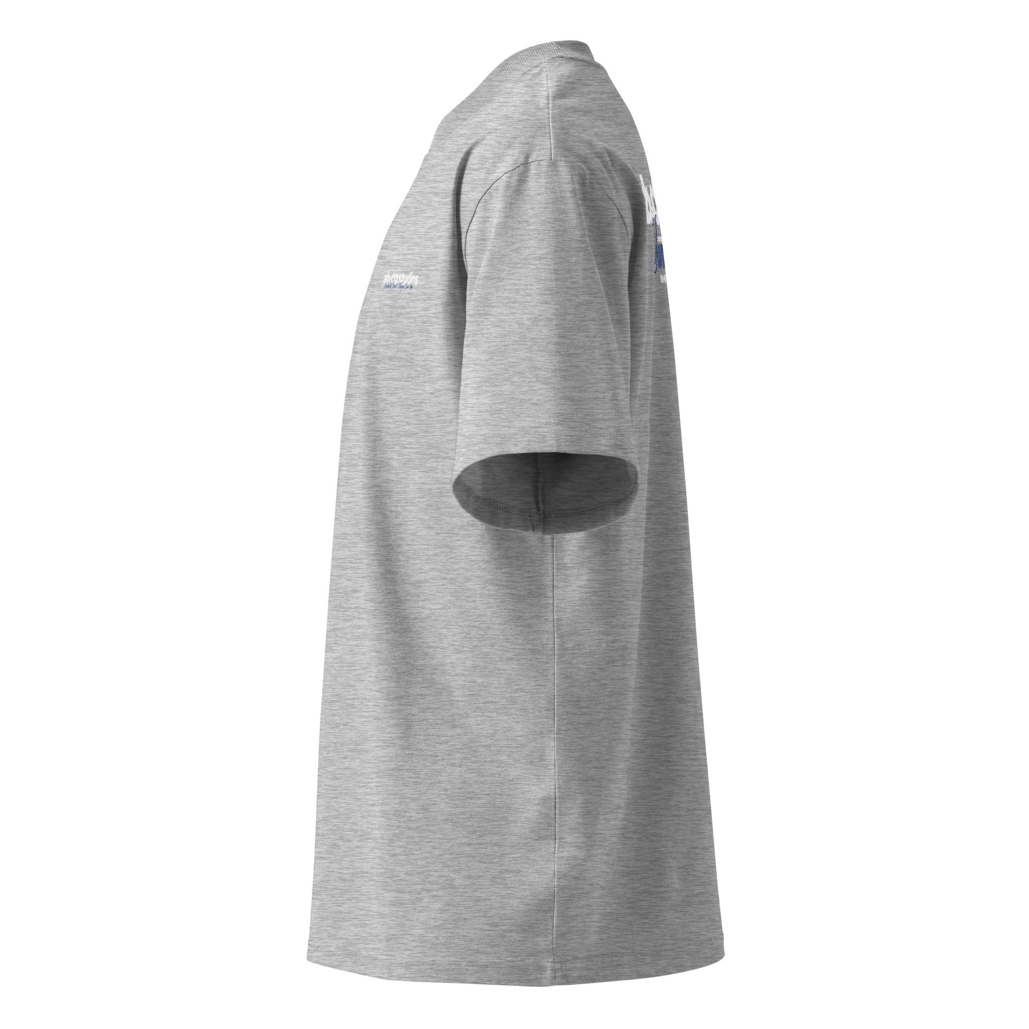 Heavyweight oversized boxy t-shirt in Ash Grey with dropped shoulders and wide collar, perfect for streetwear and everyday wear.