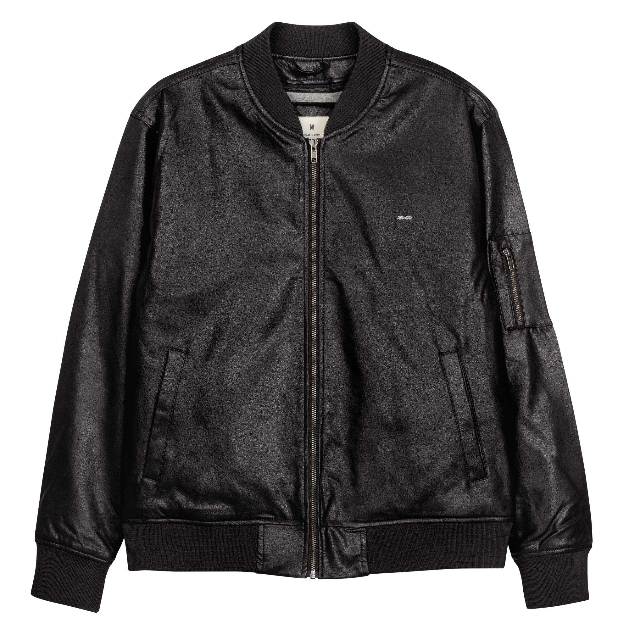 AB&CO Leather Bomber Jacket