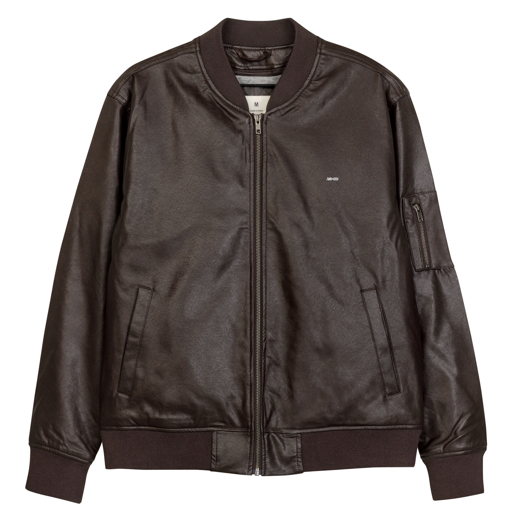 AB&CO Leather Bomber Jacket