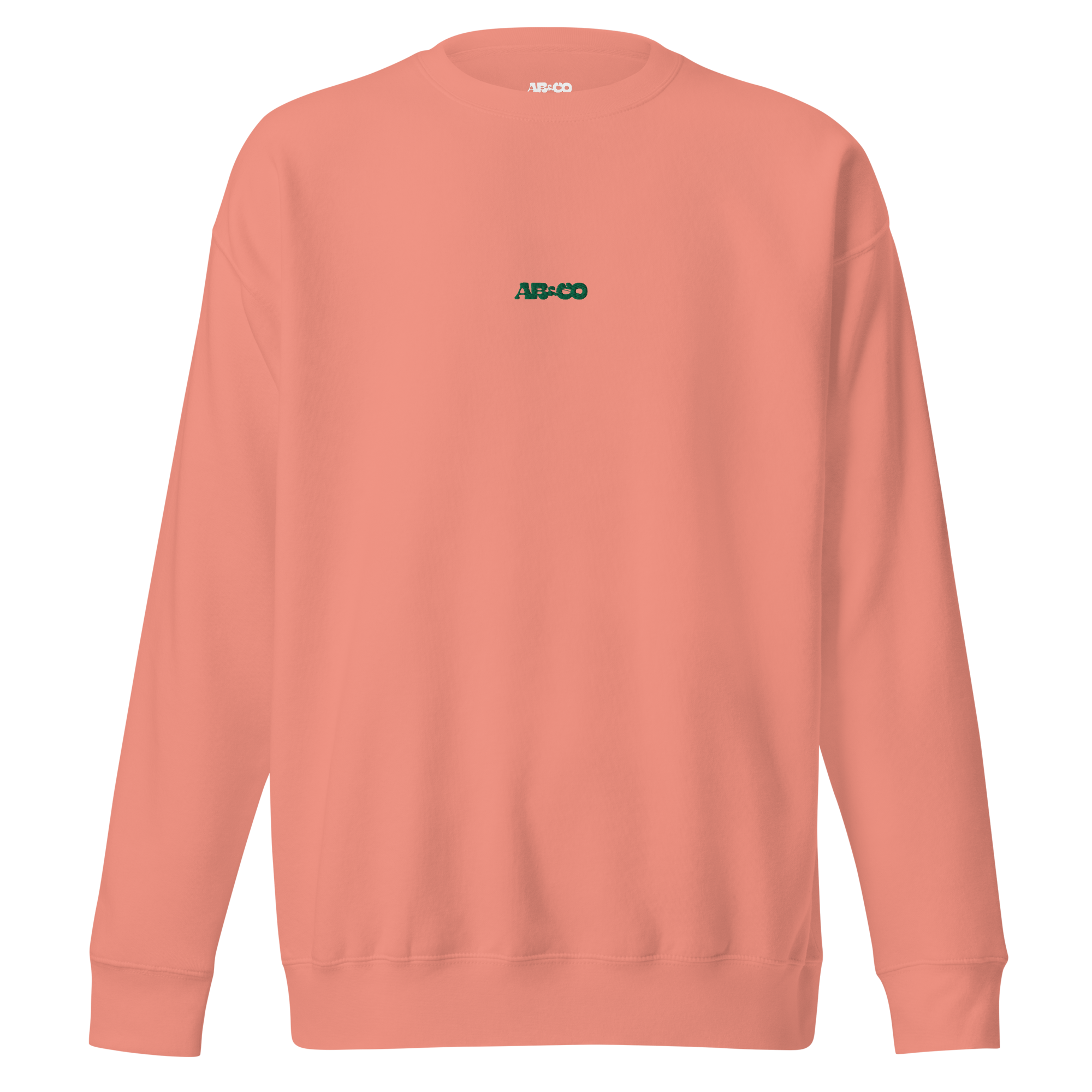 Rose premium sweatshirt with embroidered logo, soft brushed interior, and minimal streetwear design.