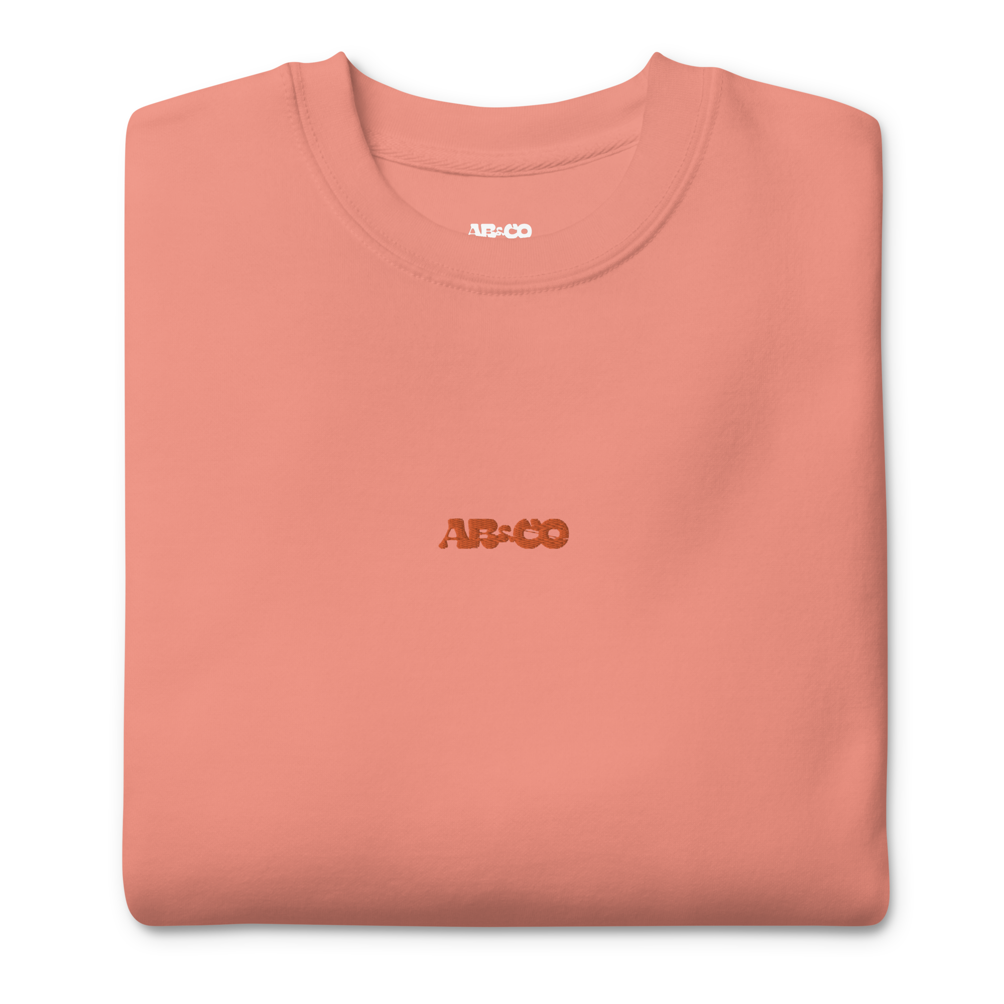 rose premium sweatshirt with embroidered logo, soft brushed interior, and relaxed streetwear fit
