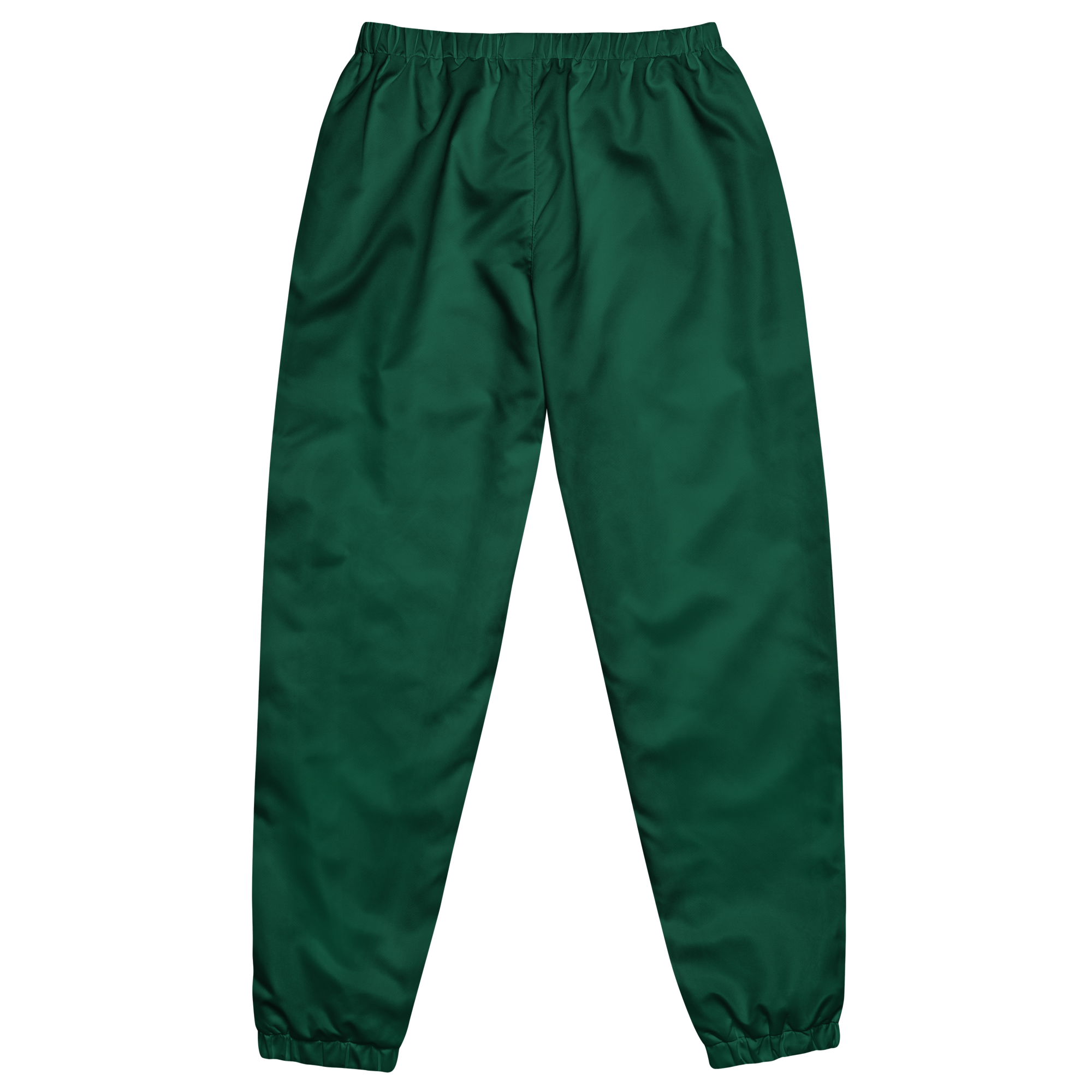 Unisex track pants in Back with elastic waistband, tapered leg, and side pockets. Designed for casual streetwear and comfort.
