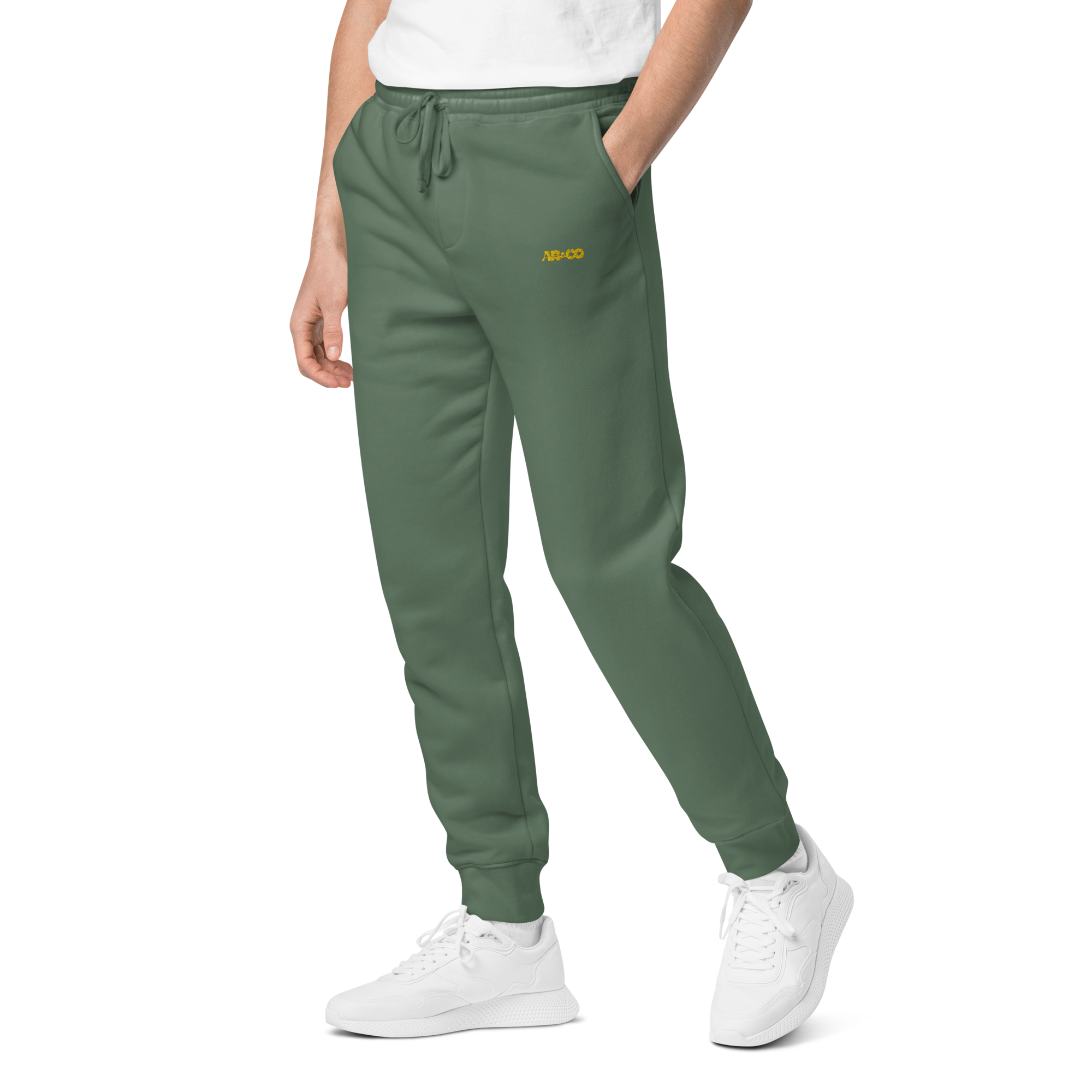 ABCO Embroidered Pigment-Dyed Sweatpants