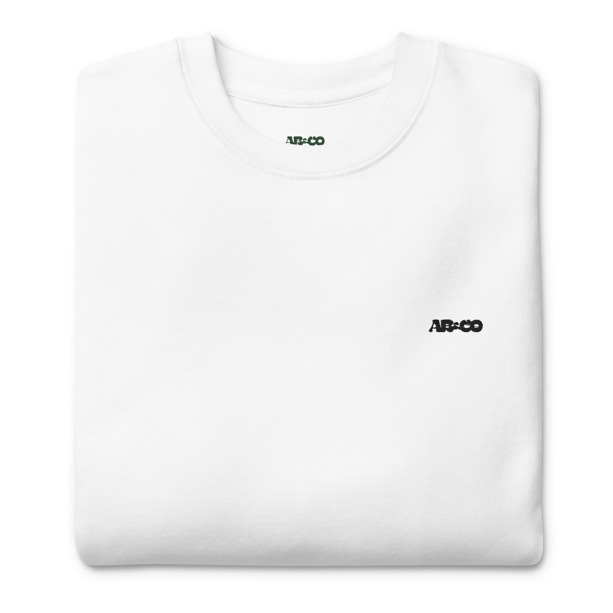 White embroidered hoodie with soft interior, structured fit, and minimal streetwear design.