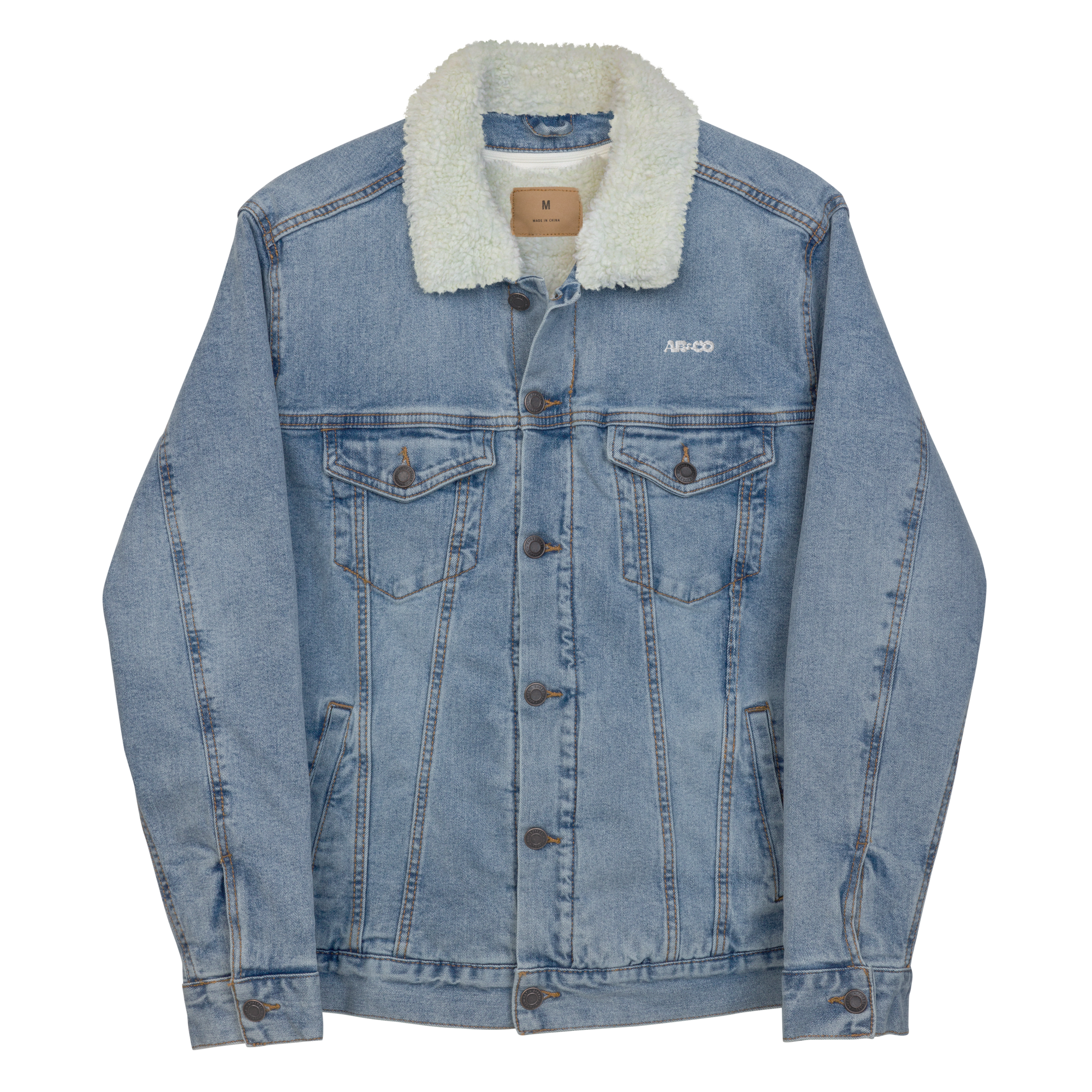 AB&CO Denim Sherpa Jacket