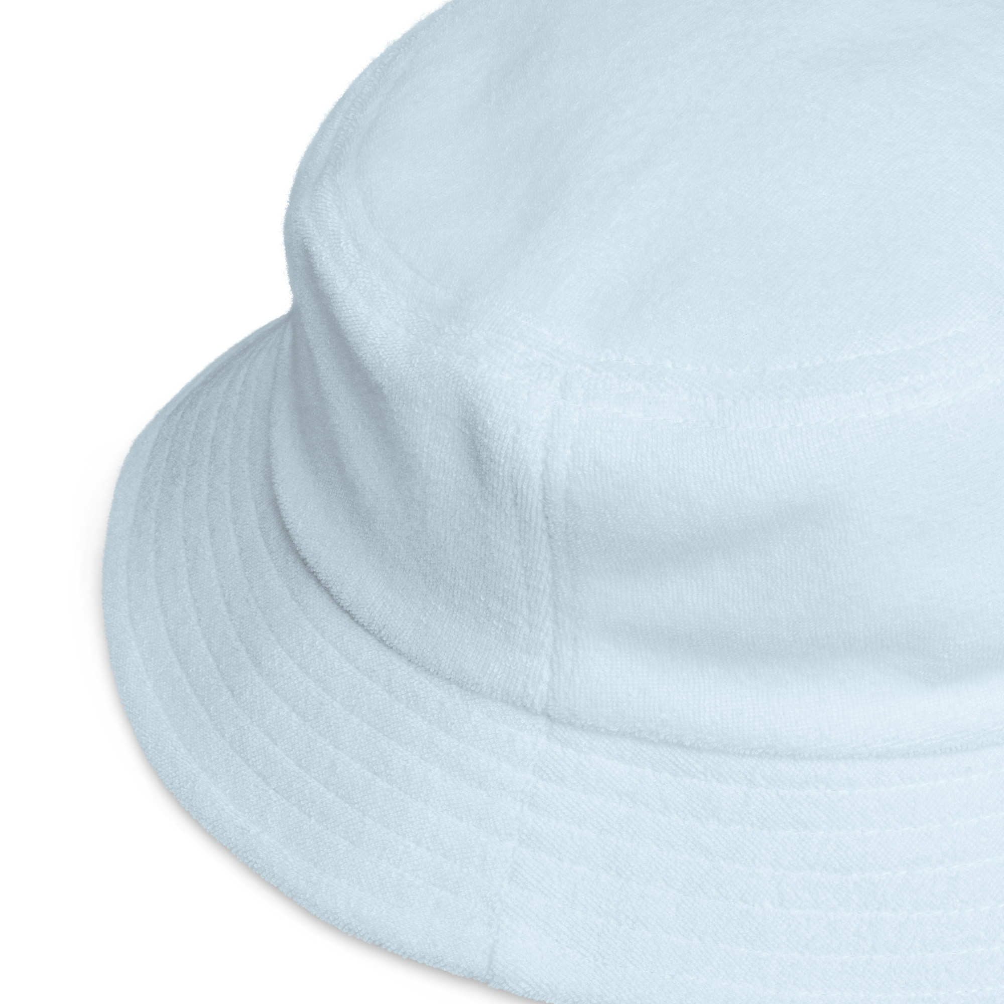 Unstructured bucket hat in Blue with embroidered logo, lightweight cotton, and relaxed streetwear fit.