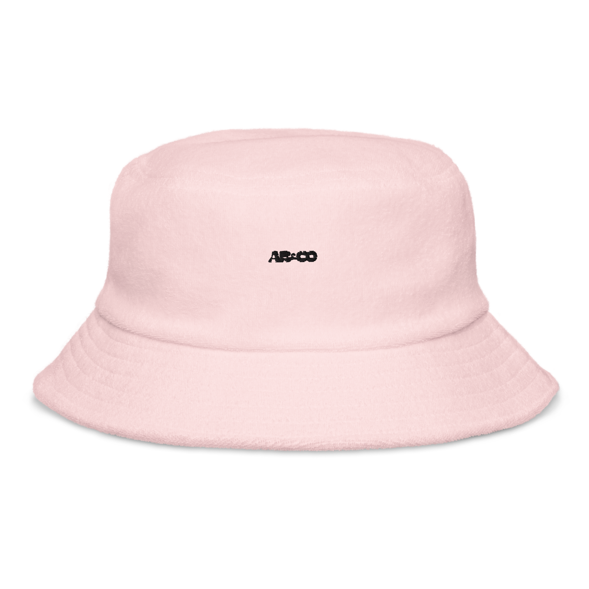 Unstructured bucket hat in Pink with embroidered logo, lightweight cotton, and relaxed streetwear fit.