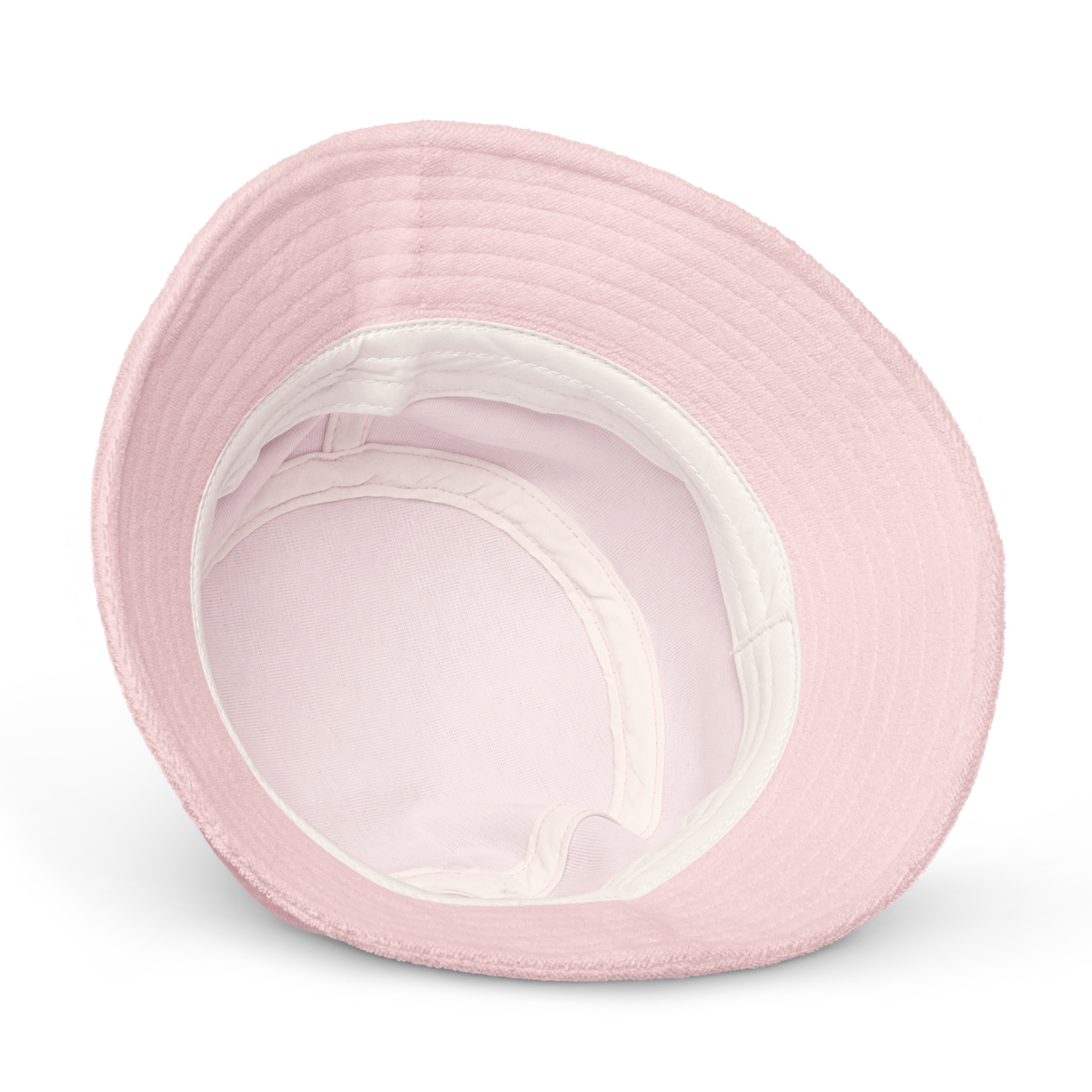 Unstructured bucket hat in Pink with embroidered logo, lightweight cotton, and relaxed streetwear fit.