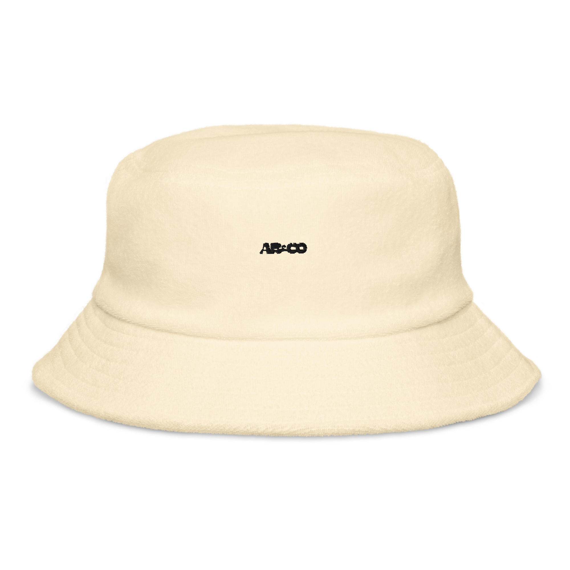 Unstructured bucket hat in White with embroidered logo, lightweight cotton, and relaxed streetwear fit.