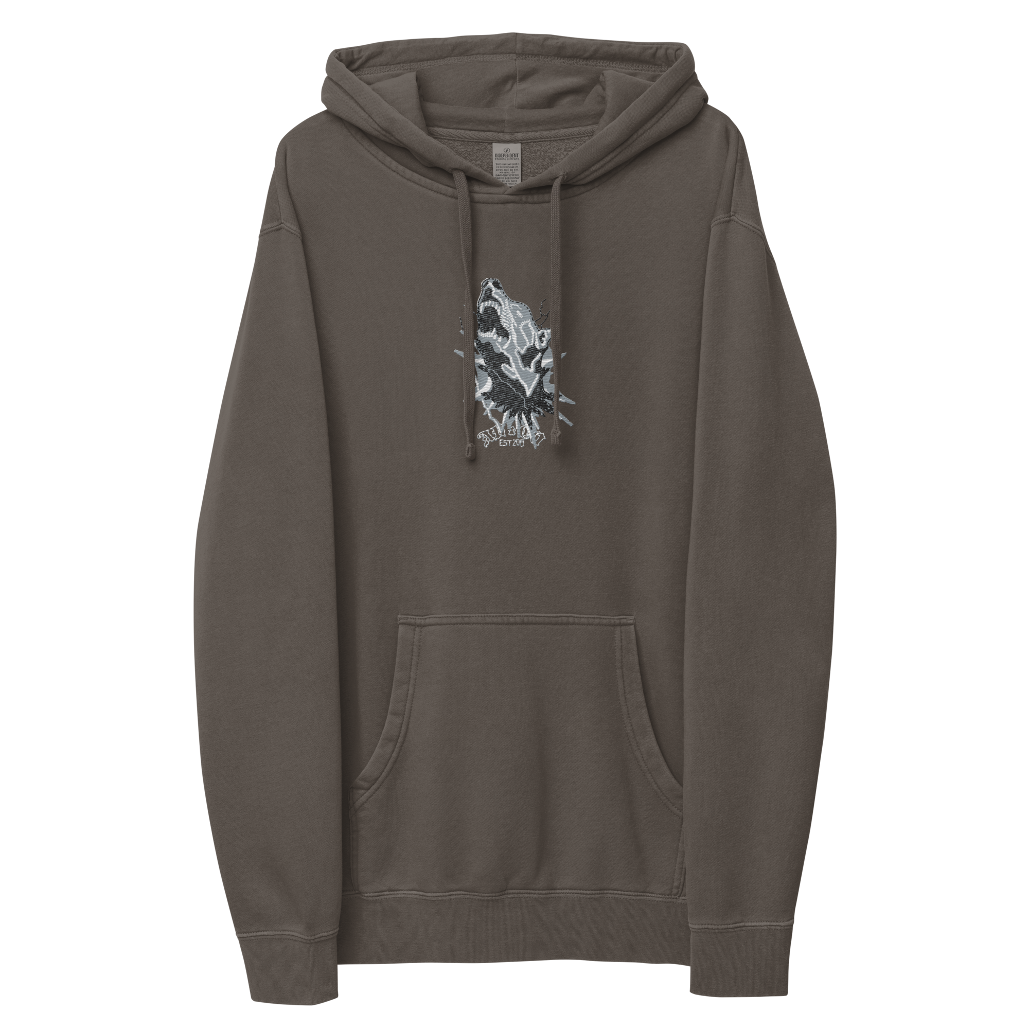 AB&CO Embroidered Graphic Pigment-Dyed Hoodie AB&CO