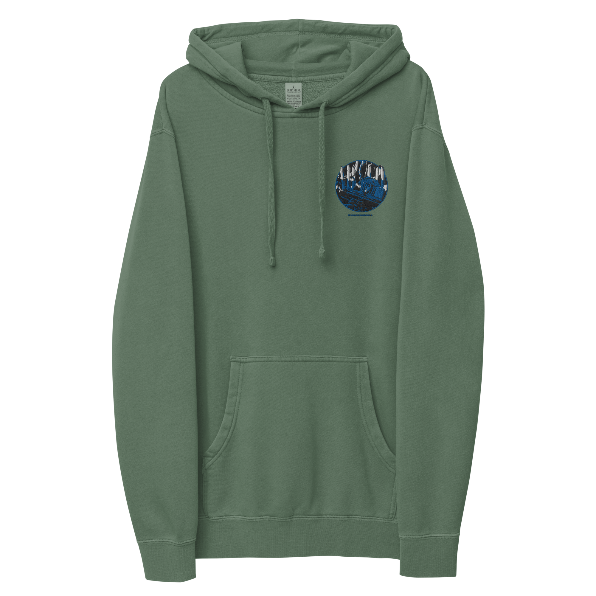 AB&CO Embroidered Graphic Pigment-Dyed Hoodie AB&CO