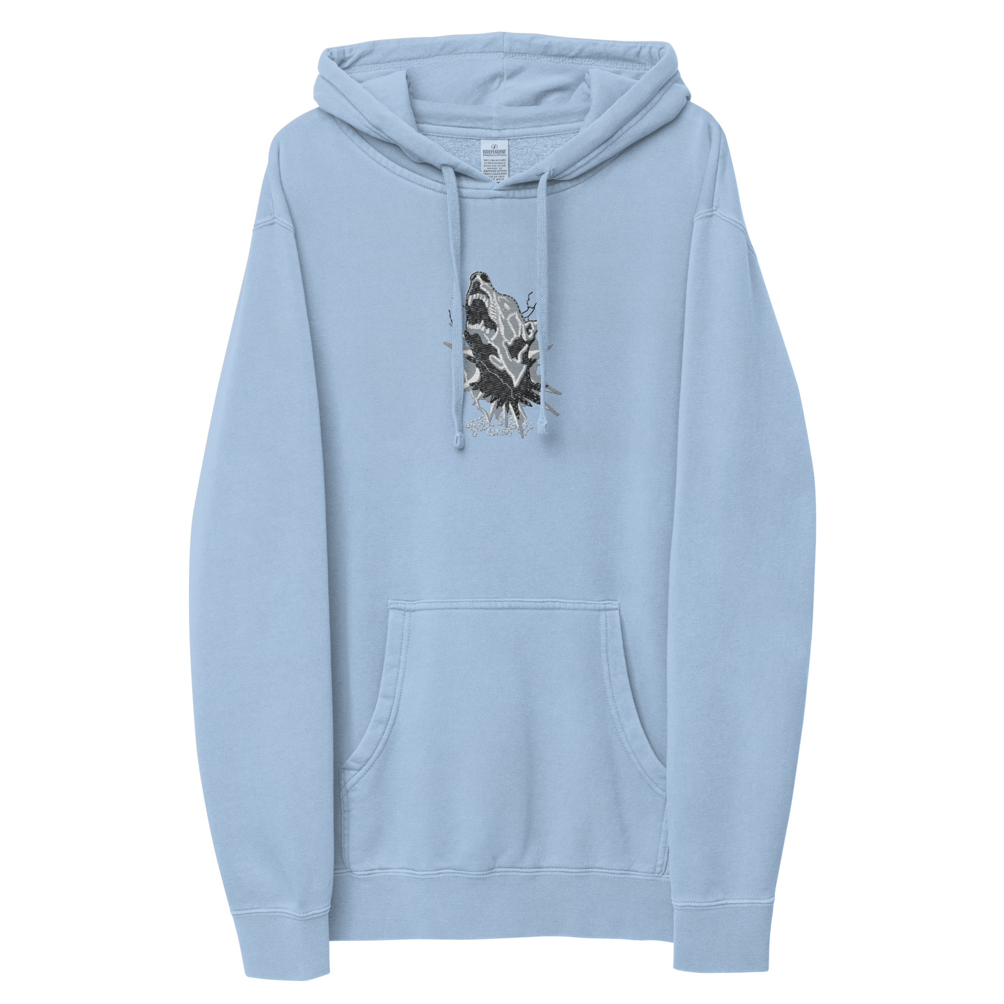 AB&CO Embroidered Graphic Pigment-Dyed Hoodie AB&CO