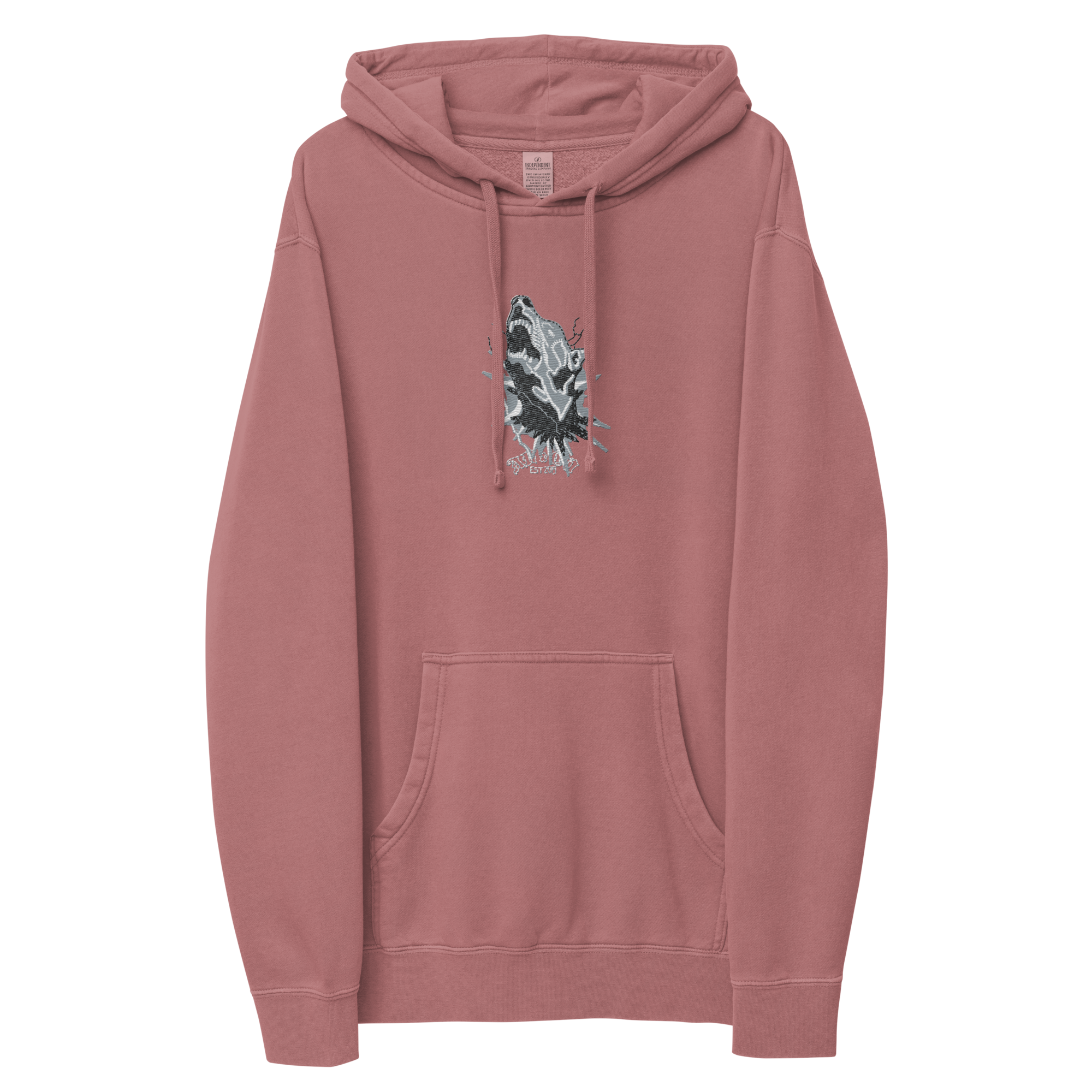 AB&CO Embroidered Graphic Pigment-Dyed Hoodie AB&CO