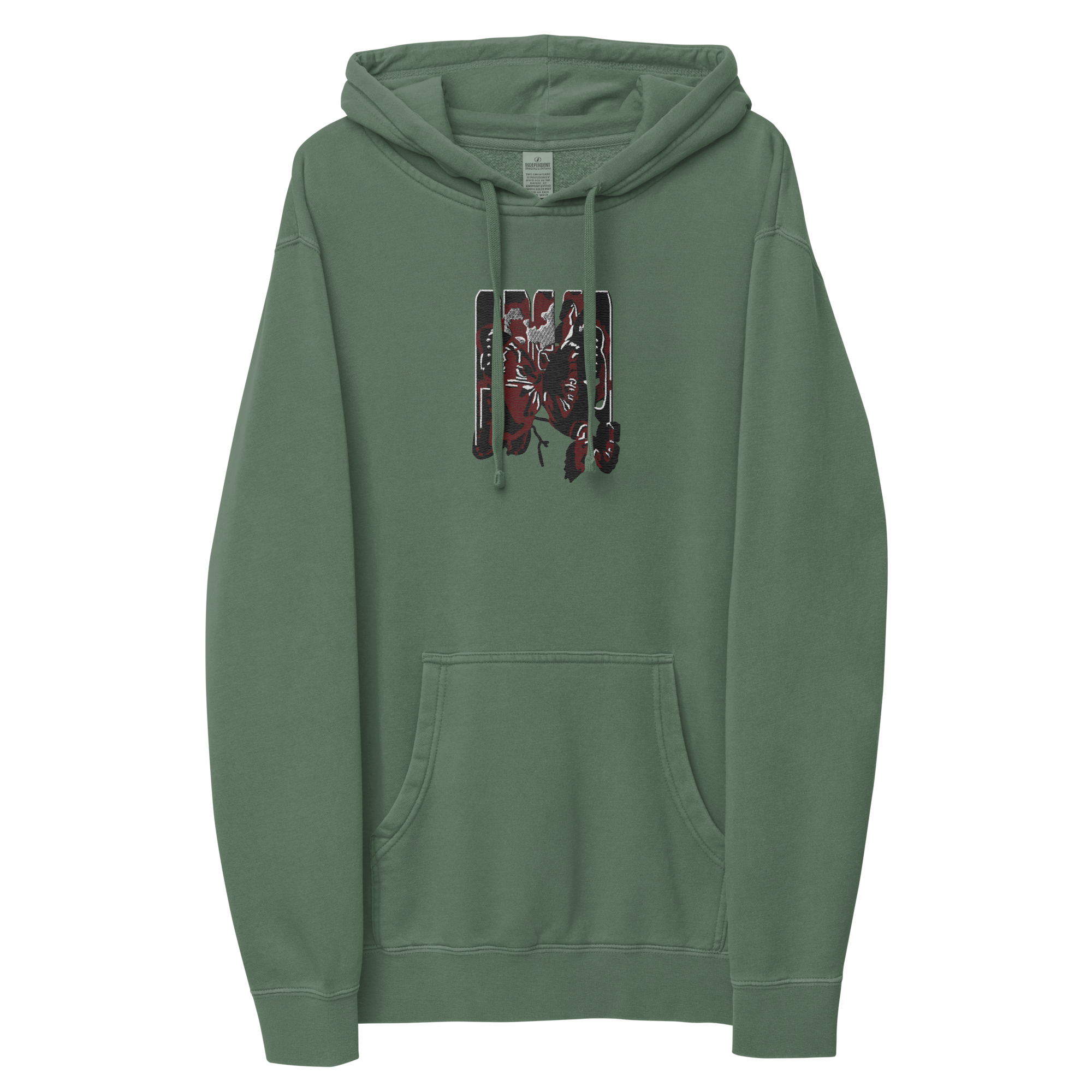 AB&CO Embroidered Graphic Pigment-Dyed Hoodie AB&CO