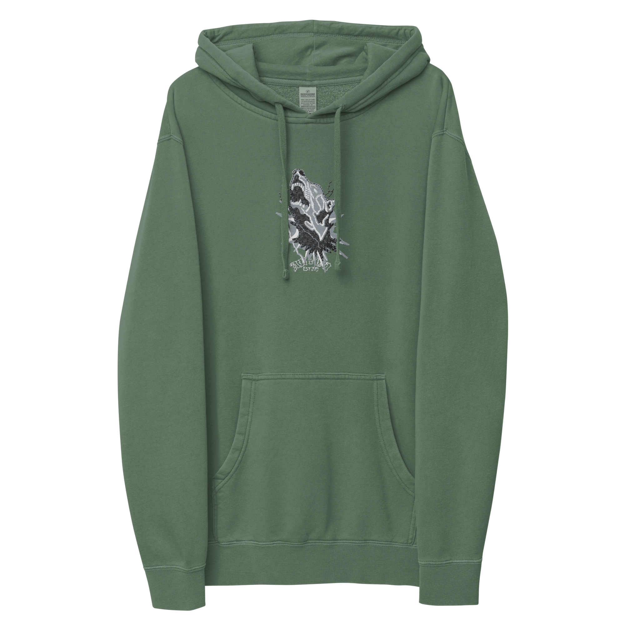 AB&CO Embroidered Graphic Pigment-Dyed Hoodie AB&CO